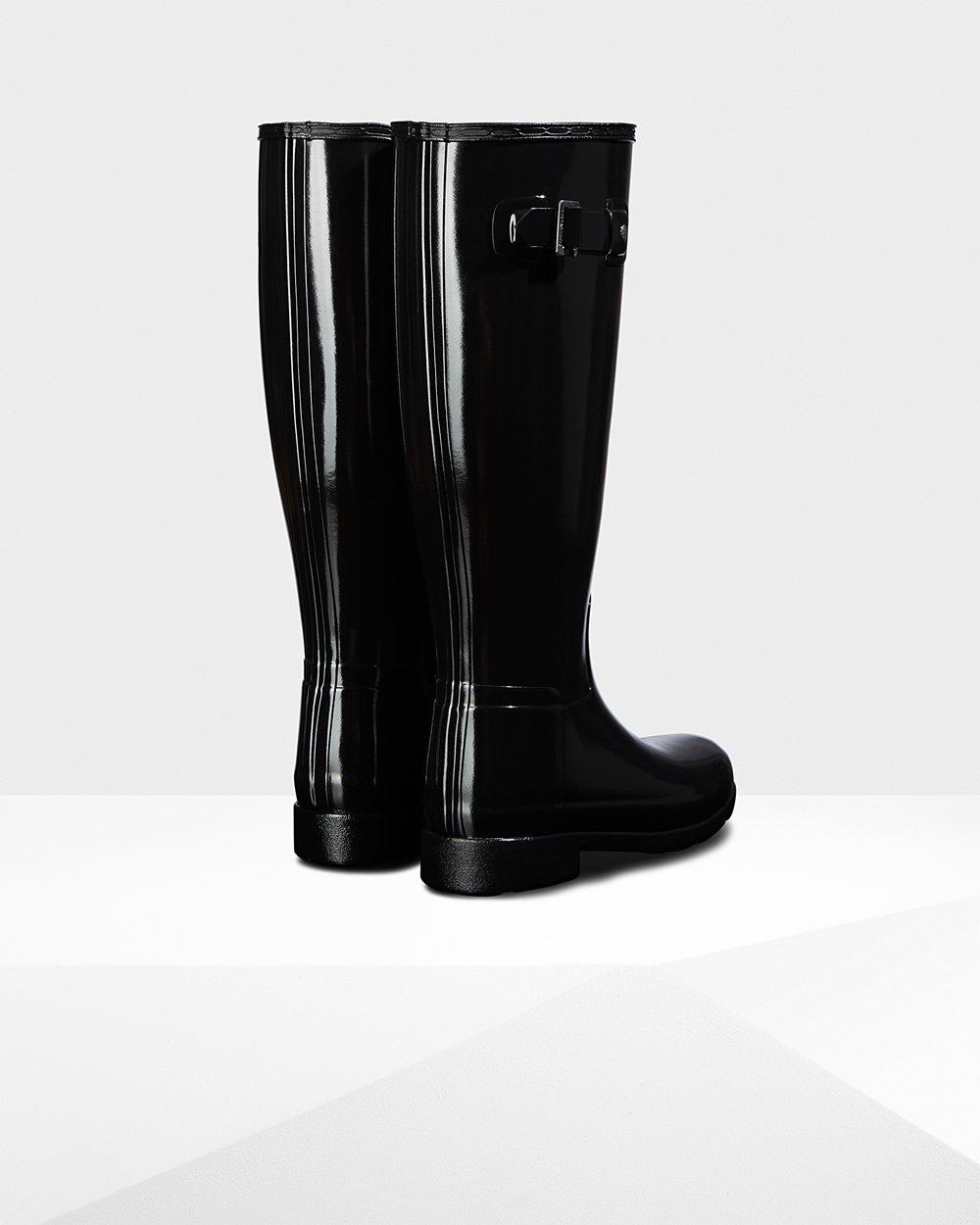 Botas De Altas Original Refined Gloss Hunter Mujer - Negros - 276531YOE